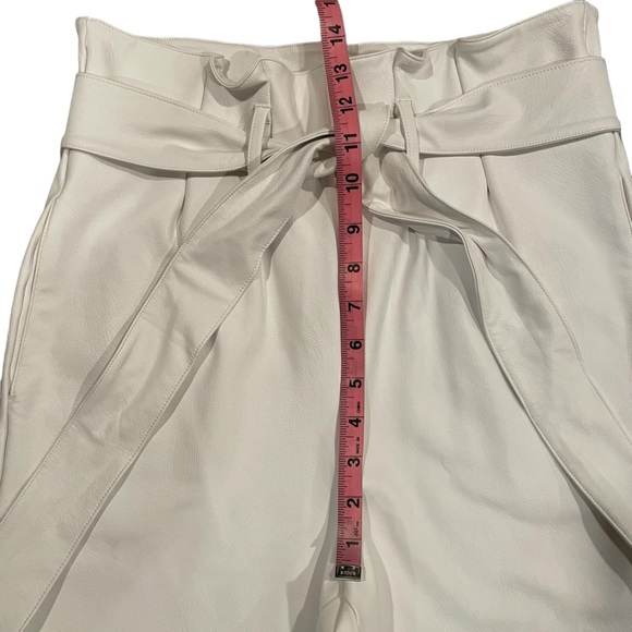 NWT Commando White Faux Leather Paperbag Pants - Picture 10 of 11